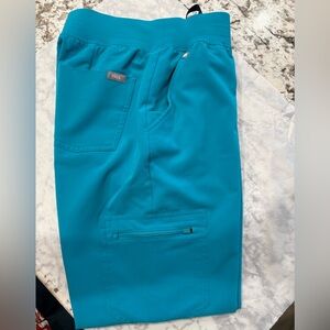 Figs Women’s High Waisted Scrub Jogger Teal Size Small